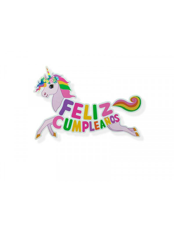 Guirnalda Unicornio Feliz Cumpleaños