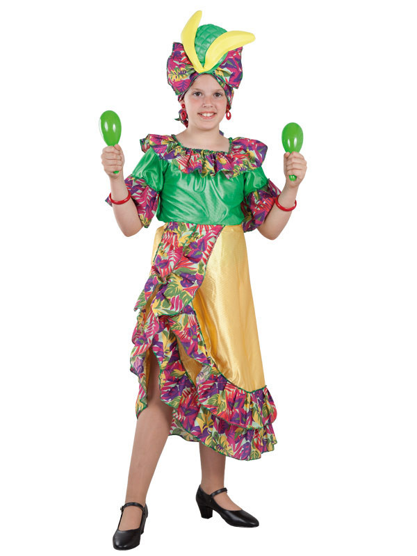 Disfraz rumbera para niña