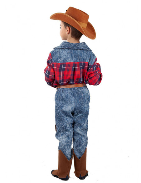 Disfraz vaquero cowboy infantil espalda