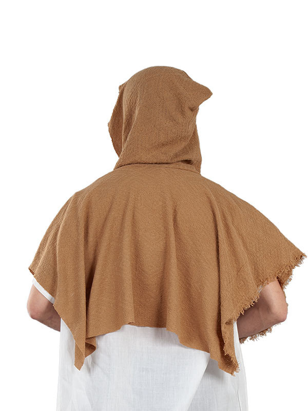 Capucha mendigo medieval adulto espalda