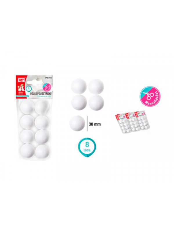 Bolas de poliestireno manualidades 30mm