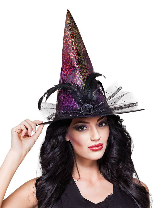 Sombrero de bruja irisado