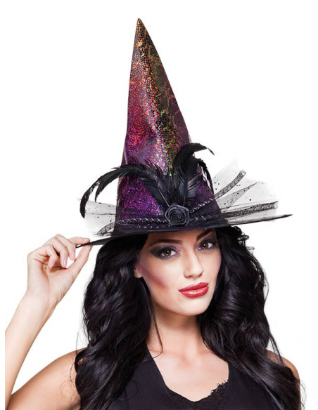 Sombrero de bruja irisado