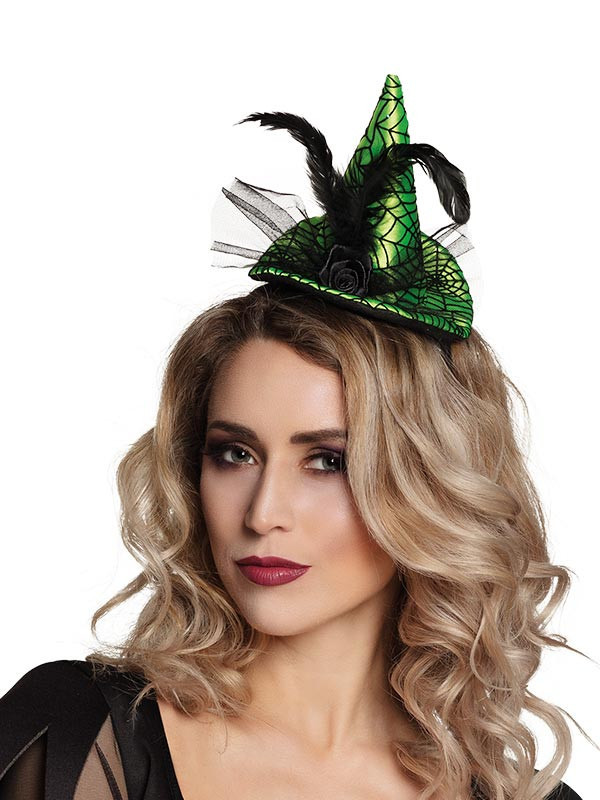 Mini sombrero bruja telaraña