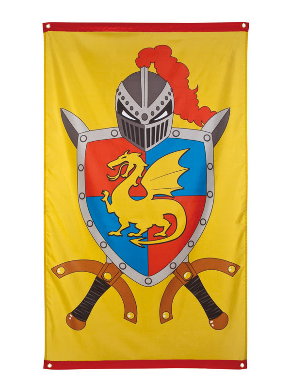 Estandarte medieval guerrero