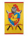 Estandarte medieval guerrero