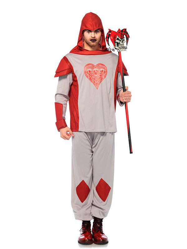 Disfraz de Naipe soldado para hombre rojo