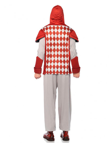 Disfraz de Naipe soldado para hombre corazones