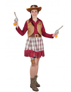 Disfraz de vaquera cowboy mujer