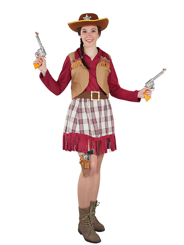 Disfraz de vaquera cowboy mujer