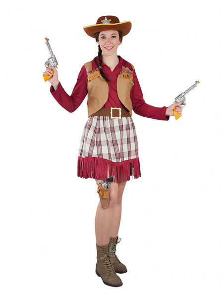 Disfraz de vaquera cowboy mujer