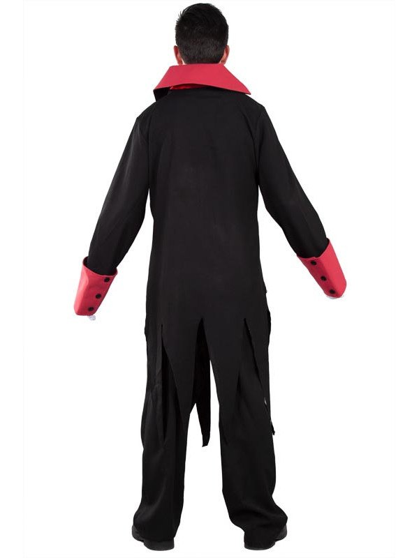 Disfraz vampiro época para hombre espalda