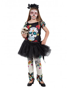 Disfraz Catrina tutú para niña