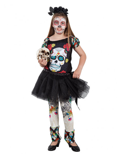Disfraz Catrina tutú para niña