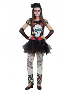 Disfraz Catrina tutú para mujer