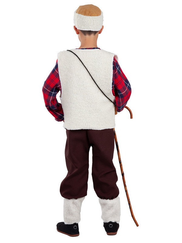 Disfraz de pastor para niño espalda