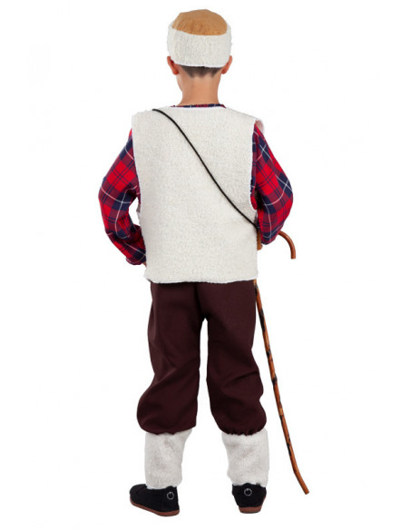 Disfraz de pastor para niño espalda