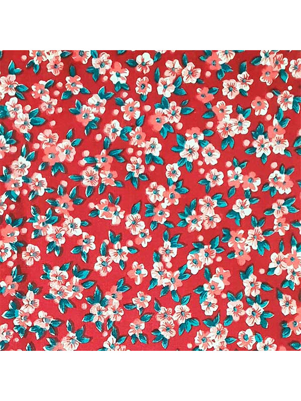 Tela popelín nature estampada