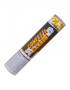 Cañón de confeti metalizado