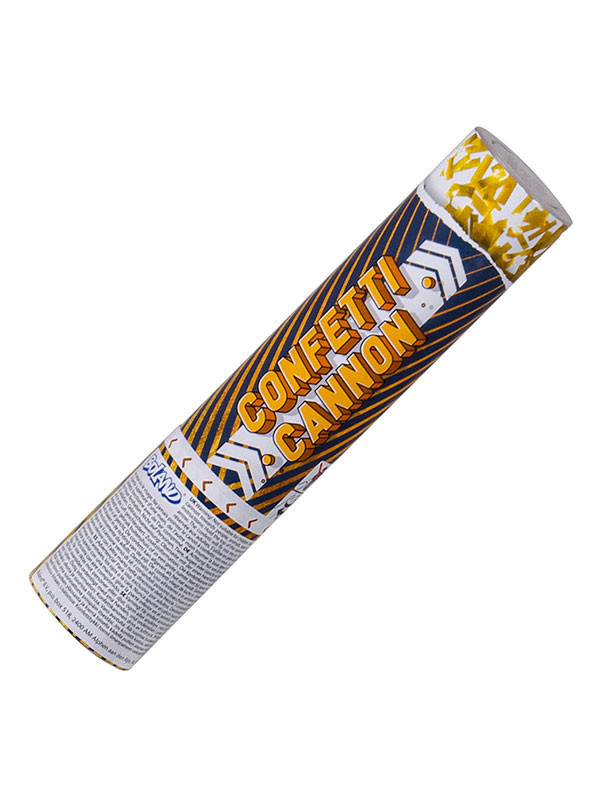 Cañón de confeti metalizado