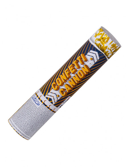 Cañón de confeti metalizado