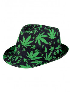 Sombrero con hojas 2