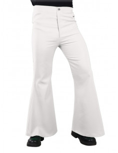 Pantalón disco adulto blanco