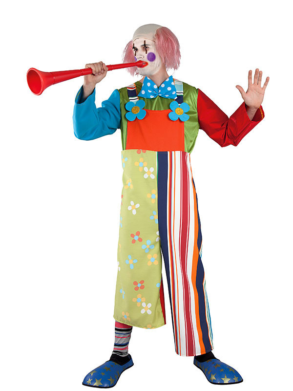 Disfraz de payaso Flor adulto