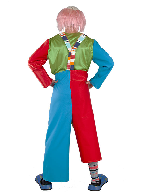 Disfraz de payaso Flor adulto espalda