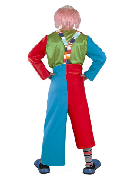 Disfraz de payaso Flor adulto espalda