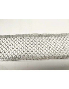 Pasamanería plata rejilla Ebo