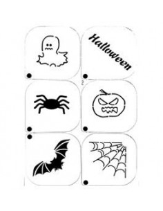 Plantilla para maquillar en Halloween