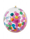 Globos con confeti multicolor