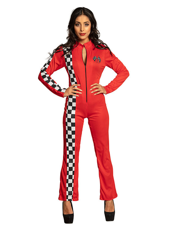 Disfraz azafata de carreras mujer