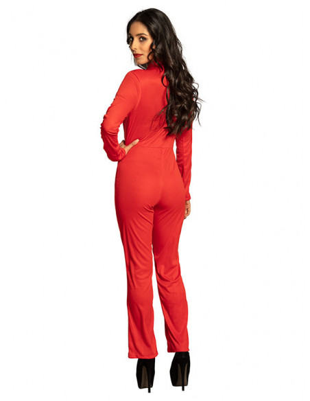 Disfraz azafata de carreras mujer espalda