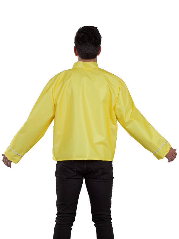Chaqueta roquero amarilla espalda