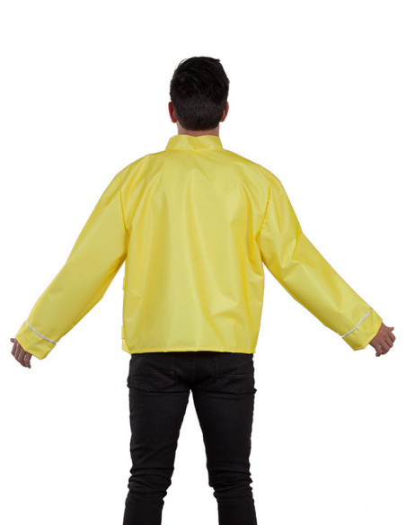 Chaqueta roquero amarilla espalda