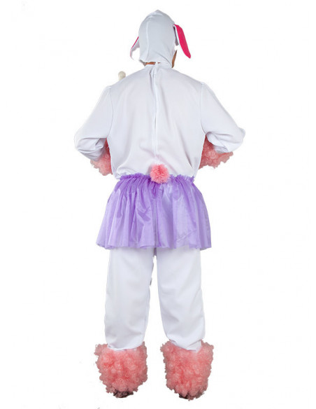 Disfraz de perrita Lola adulto espalda