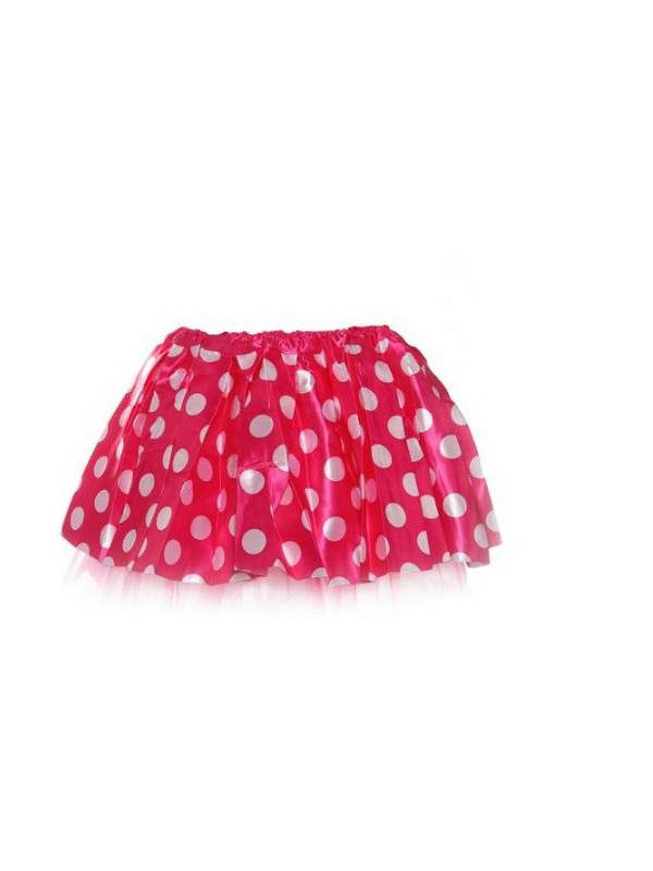 Falda Minnie infantil fucsia