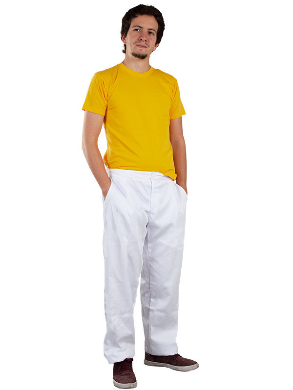Pantalón blanco para fiestas hombre