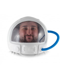 Casco de astronauta adulto goma eva blanco 2