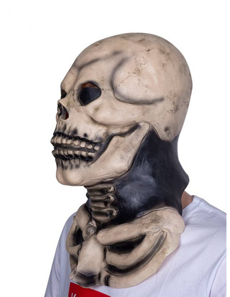 Máscara de esqueleto zombie lateral