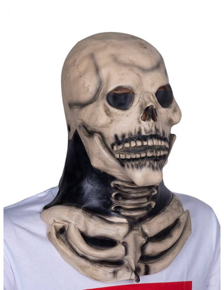 Máscara de esqueleto zombie adulto