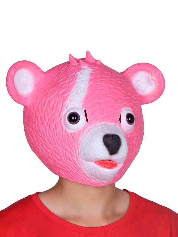 Máscara Oso Rosa látex