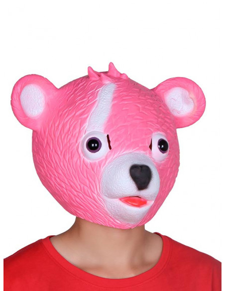 Máscara Oso Rosa látex