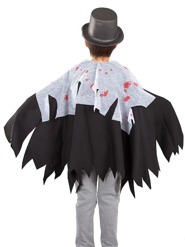 Capa Drácula infantil espalda