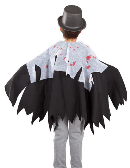 Capa Drácula infantil espalda