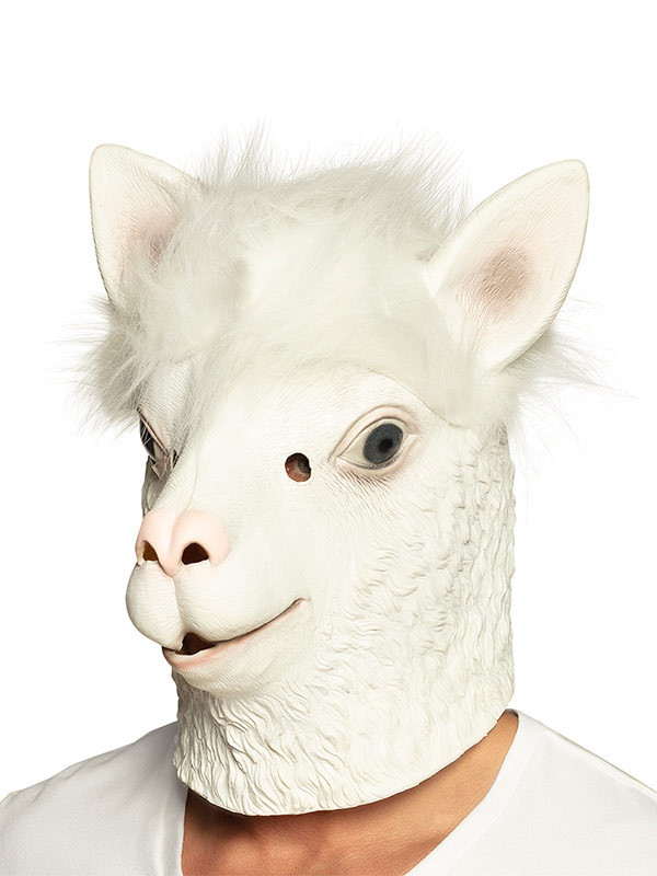 Máscara Llama blanca