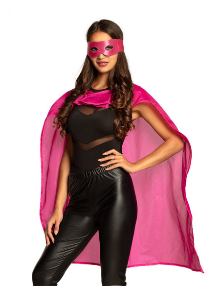 Set superhéroe adulto rosa