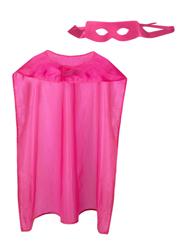 Set superhéroe adulto rosa mujer